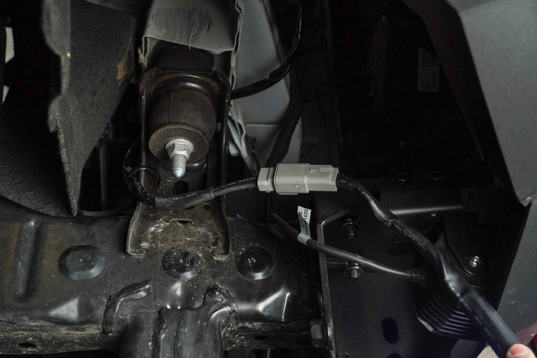 DV8 Offroad 4-Way 1-DTP to 4-DTP Plug Harness – installed on vehicle, image 6 of 10