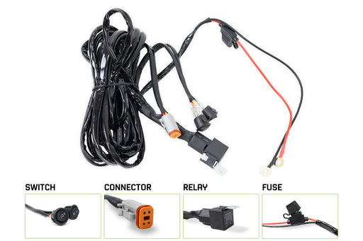DV8 Offroad 40 AMP DT 4-Pin Halo Light Harness – image 1 of 11