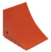 Vestil URWC-25 Urethane Jumbo Wheel Chock 17-1/2 in. x 14-7/8 in. x 15 in. 30 Ton Capacity Orange