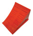 Vestil URWC-SH-15 Polyurethane Wheel Chock 8-3/4 in. x 8-3/4 in. x 11-1/2 in. Tire Overall Depth 46 in.35 Ton Capacity Orange