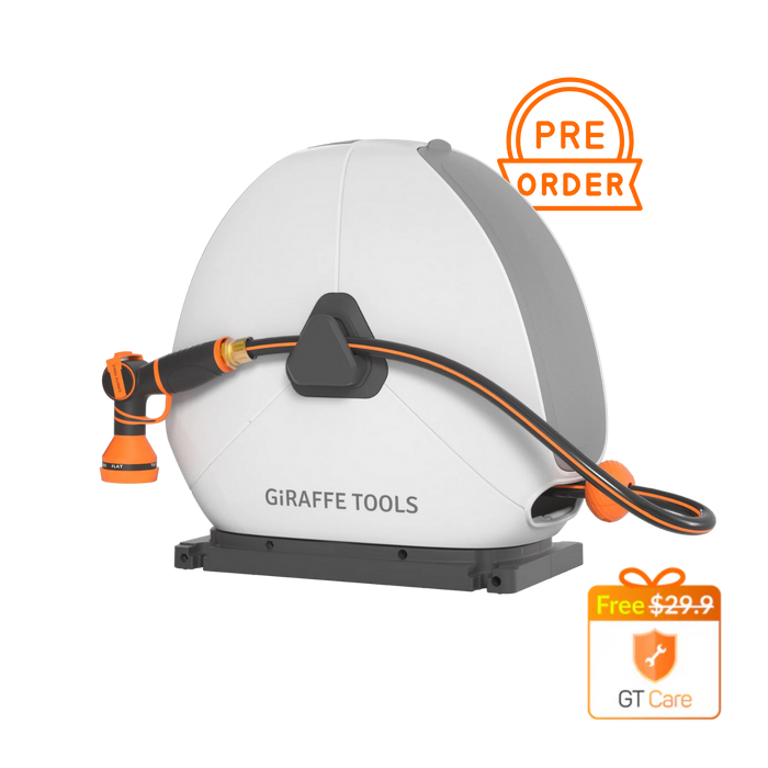 Ground-Mounted Retractable Hose Reel 82ft-130ft