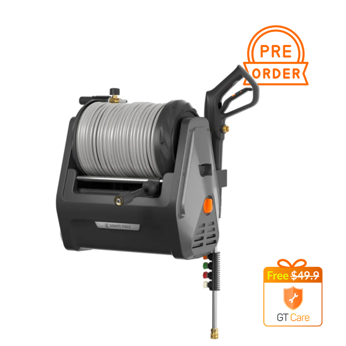 Giraffe Tools US Grandfalls Retractable Pressure Washer Plus
