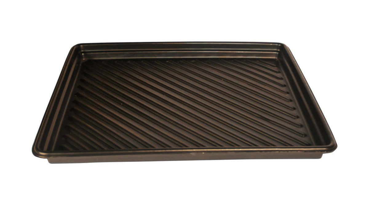 Vestil UT-TRAY-4048 Heavy-Duty Polyethylene Utility Tray 40 in. x 48 in. 30 Gallon Sump Capacity Black
