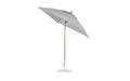 Ledge Lounger Essential Umbrella 7.5' Octagon Crank Auto Tilt — Bronze Pole-Classic Ball Finial-R138 Cadet Grey Fabric
