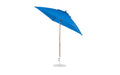 Ledge Lounger Essential Umbrella 7.5' Octagon Crank Auto Tilt — Bronze Pole-Classic Ball Finial-R172 Pacific Blue Fabric