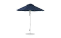 Ledge Lounger Essential Umbrella 7.5' Octagon Pulley — Silver Pole-Classic Ball Finial-R175 Captain Navy Fabric