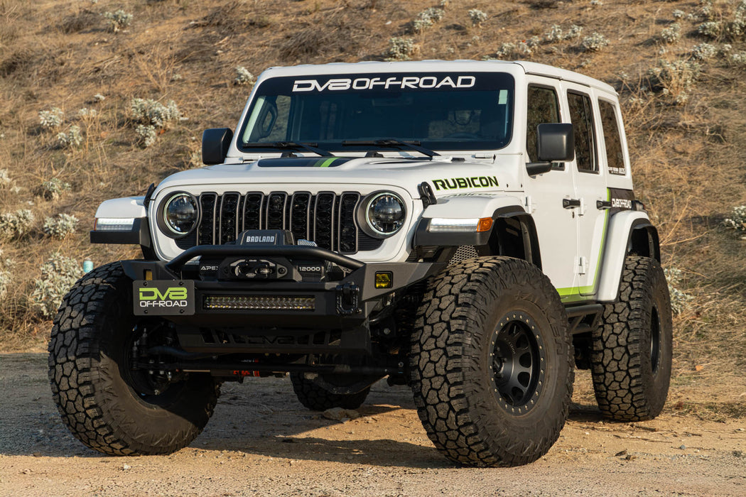 DV8 Offroad Universal Quick Release D-Ring License Plate Mount – installed on vehicle, image 15 of 16