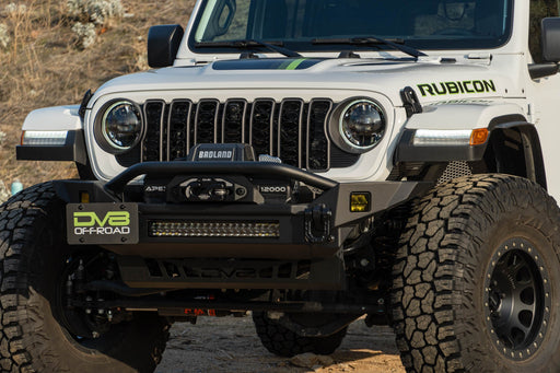 DV8 Offroad Universal Quick Release D-Ring License Plate Mount – installed on vehicle, image 2 of 16