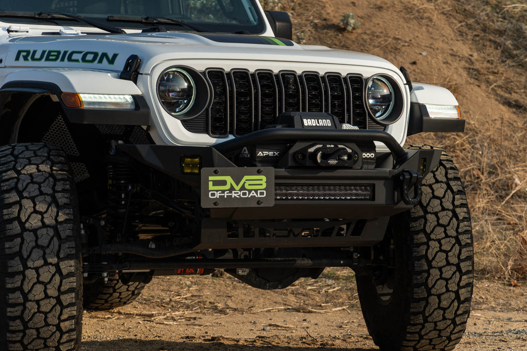 DV8 Offroad Universal Quick Release D-Ring License Plate Mount – installed on vehicle, image 3 of 16