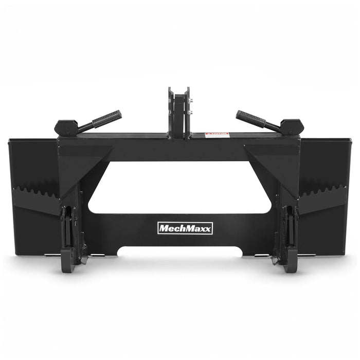 Universal Skid Steer Quick Attach to Category 1 3-Point Quick Hitch Adapter, 3,000 lb Capacity, SSQH1B