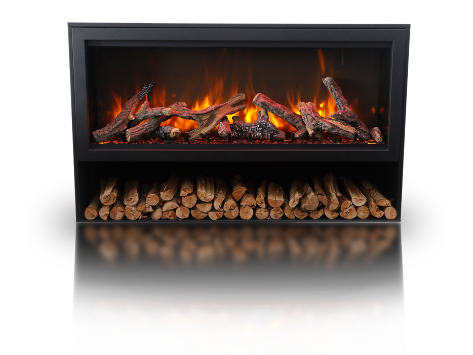 Amantii TRD-30-BLK-PDS electric fireplace - official hero image