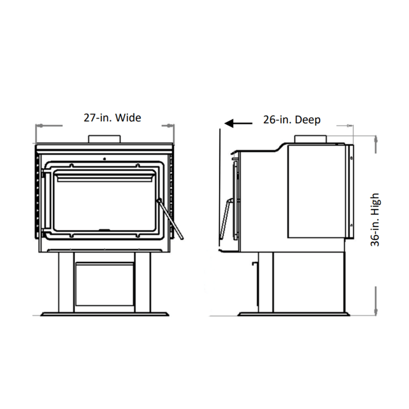 Englander 15-W06 Wood Stove with Blower - ESW0017