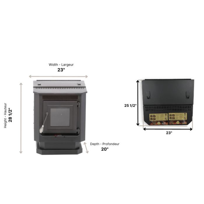 Englander 25-PDVC Pellet Stove - ESW0019 Englander