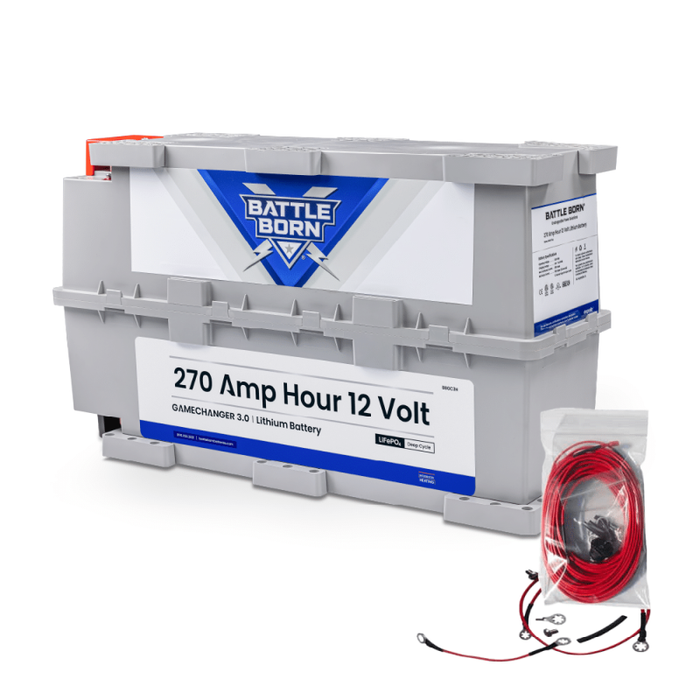Battle Born BBGC3H-1KIT 12V GC3 LiFePO4 Heated Battery Kit