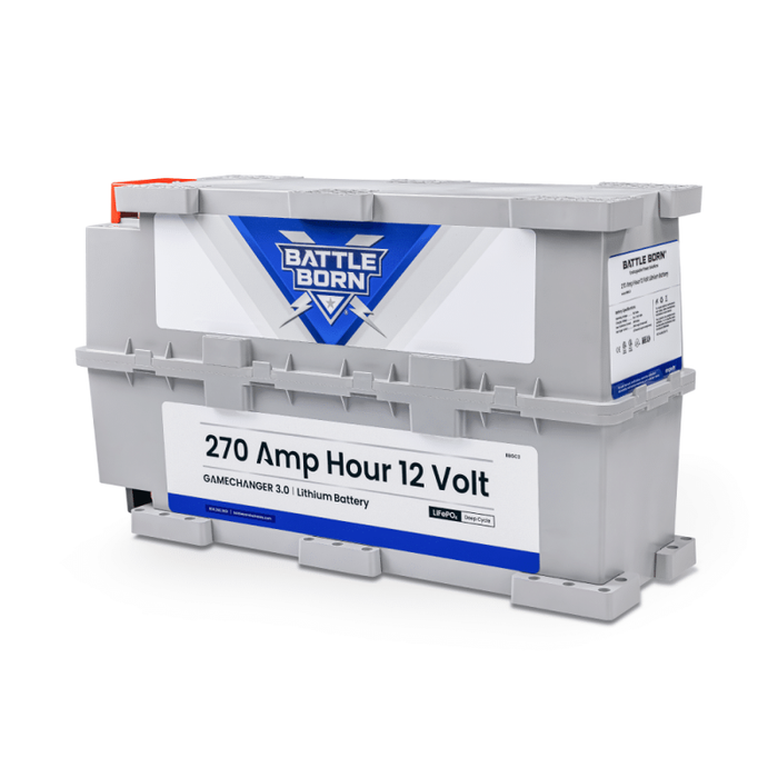 Battle Born BBGC3 270Ah 12V LiFePO4 Deep Cycle GC3 Battery