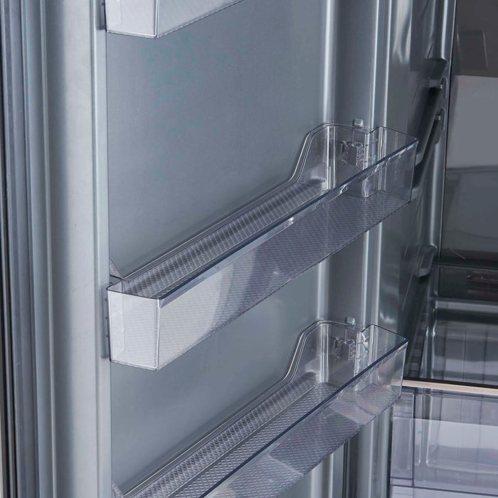 Forno Fortezza 60-Inch Built-In Convertible Refrigerator and Freezer in Stainless Steel with Grille Trim and Ice Maker (FFFFD1738-60SG)