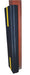 Vestil V-PAD-I-67 Vinyl Column Protective Pad I-Beam 6 ft. x 7 in. Black