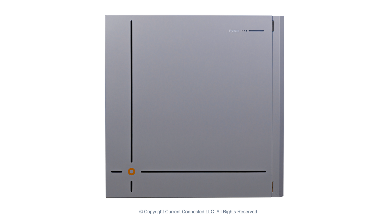 High quality photo of the Pytes V16 Lithium Battery Front View. Photographed by Current Connected
