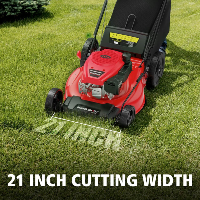 PowerSmart 21" 144cc Gas Push 3-in-1 Lawn Mower V8721P