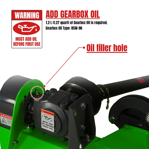 48" Standard 3 Point Offset Flail Ditch Bank Mower,  25-50HP,  VAM48 — angle view