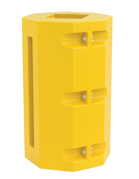 Vestil VB-8-10 UV Protected Polyethylene Column Protector 8 in. x 10 in. Rectangle 7,000 lb. Capacity Yellow