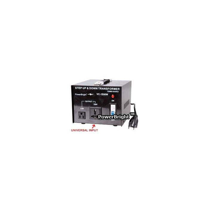 Power Bright 1500 Watt Step Up / Down Voltage Transformer