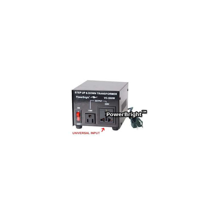 Power Bright 500 Watt Step Up / Down Voltage Transformer