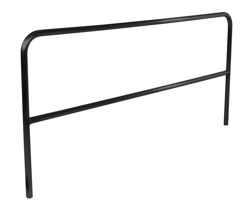 Vestil VDKR-10-BK Steel Safety Railing 10 ft. Length Black