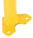 Vestil VDKR-2-BP-YL steel pipe safety railing with welded baseplate - view 5