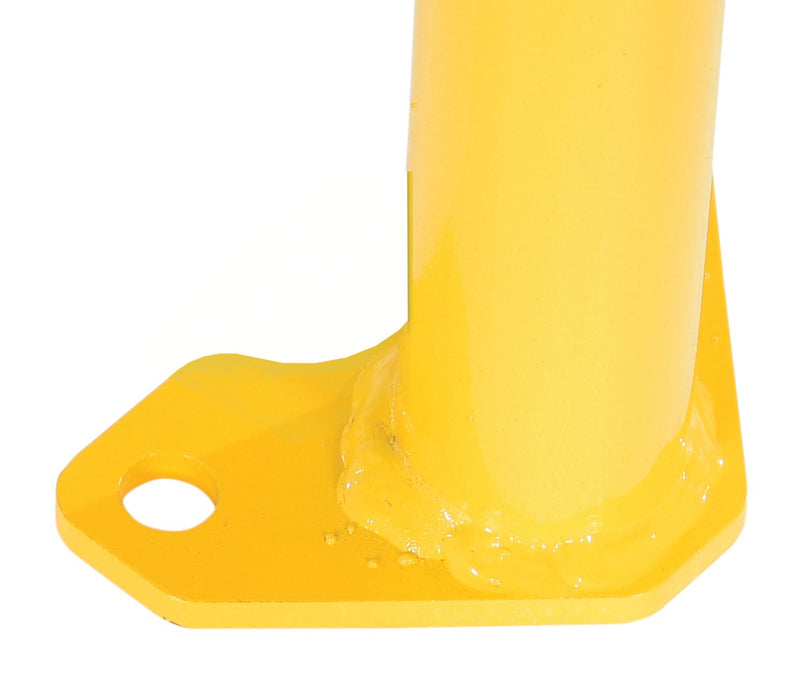 Vestil VDKR-2-BP-YL steel pipe safety railing with welded baseplate - view 6