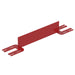Vestil VDKR-2-TB-RD Steel Toe Board For Pipe Safety Railing 2 ft. Length Red