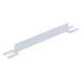 Vestil VDKR-3-TB-WT Steel Toe Board For Pipe Safety Railing 3 ft. Length White