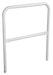 Vestil VDKR-3-WT Steel Safety Railing 3 ft. Length White