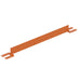 Vestil VDKR-4-TB-OR Steel Toe Board For Pipe Safety Railing 4 ft. Length Orange