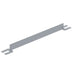 Vestil VDKR-4-TB-SL Steel Toe Board For Pipe Safety Railing 4 ft. Length Silver