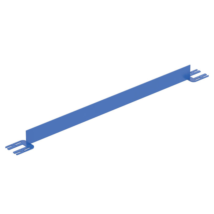 Vestil VDKR-5-TB-BL Steel Toe Board For Pipe Safety Railing 5 ft. Length Blue