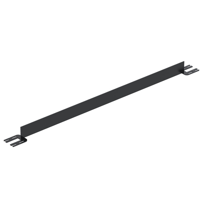 Vestil VDKR-6-TB-BK Steel Toe Board For Pipe Safety Railing 6 ft. Length Black