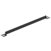 Vestil VDKR-6-TB-BK Steel Toe Board For Pipe Safety Railing 6 ft. Length Black