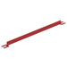 Vestil VDKR-6-TB-RD Steel Toe Board For Pipe Safety Railing 6 ft. Length Red
