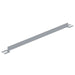 Vestil VDKR-6-TB-SL Steel Toe Board For Pipe Safety Railing 6 ft. Length Silver