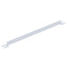 Vestil VDKR-6-TB-WT Steel Toe Board For Pipe Safety Railing 6 ft. Length White