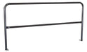 Vestil VDKR-7-BP-BK Steel Pipe Safety Railing with Welded Baseplate 7 ft. Length Black
