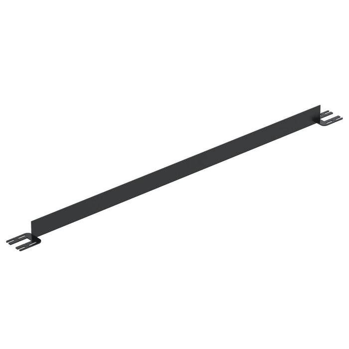 Vestil VDKR-7-TB-BK Steel Toe Board For Pipe Safety Railing 7 ft. Length Black