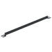 Vestil VDKR-7-TB-BK Steel Toe Board For Pipe Safety Railing 7 ft. Length Black