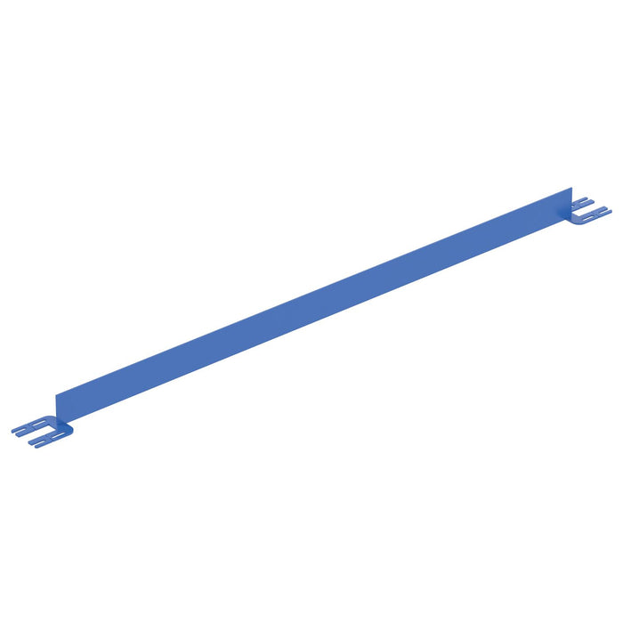 Vestil VDKR-7-TB-BL Steel Toe Board For Pipe Safety Railing 7 ft. Length Blue
