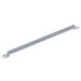 Vestil VDKR-7-TB-SL Steel Toe Board For Pipe Safety Railing 7 ft. Length Silver