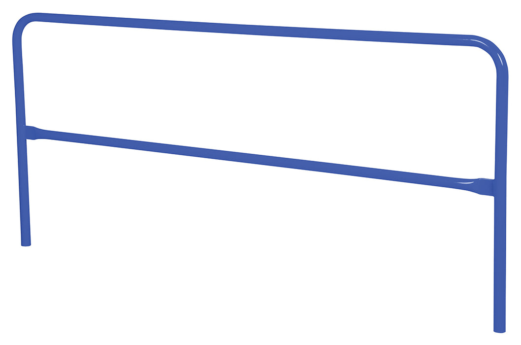 Vestil VDKR-8-BL Steel Safety Railing 8 ft. Length Blue