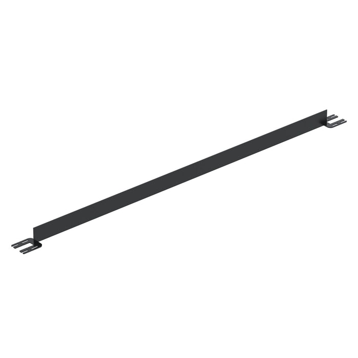 Vestil VDKR-8-TB-BK Steel Toe Board For Pipe Safety Railing 8 ft. Length Black