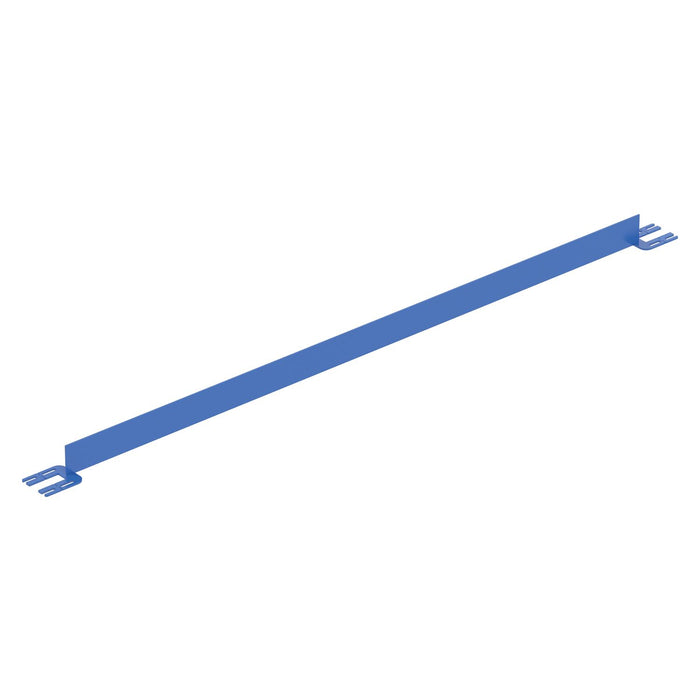 Vestil VDKR-8-TB-BL Steel Toe Board For Pipe Safety Railing 8 ft. Length Blue