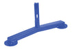 Vestil VDKR-BB-F-BL Steel Pipe Railing Barricade Base With Feet Blue